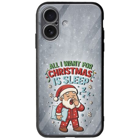 All I Want For Christmas Is - Sleep iPhone 17 Groove TPU (Tempered Glass και TPU)
