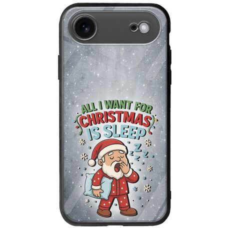 All I Want For Christmas Is - Sleep iPhone Air Groove TPU (Tempered Glass και TPU)