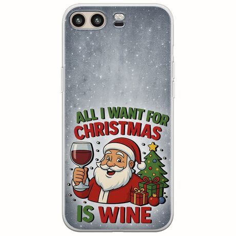 All I Want For Christmas Is - Wine Huawei P10 Plus Flexible TPU (Διάφανη Σιλικόνη)