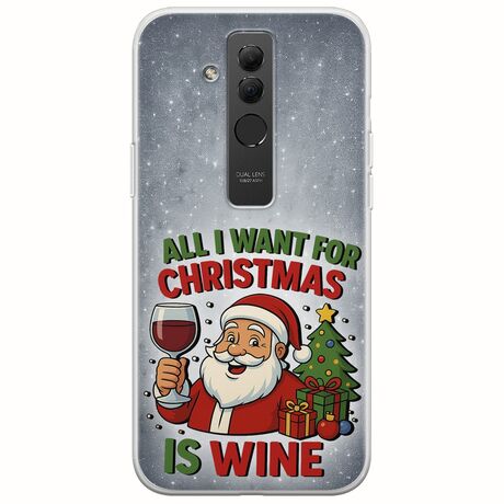 All I Want For Christmas Is - Wine Huawei Mate 20 Lite Flexible TPU (Διάφανη Σιλικόνη)