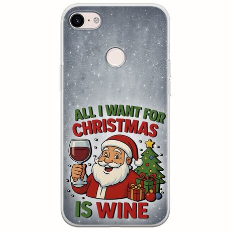 All I Want For Christmas Is - Wine Google Pixel 3 Flexible TPU (Διάφανη Σιλικόνη)