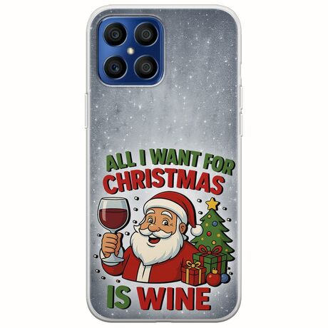 All I Want For Christmas Is - Wine Honor X8 Flexible TPU (Διάφανη Σιλικόνη)