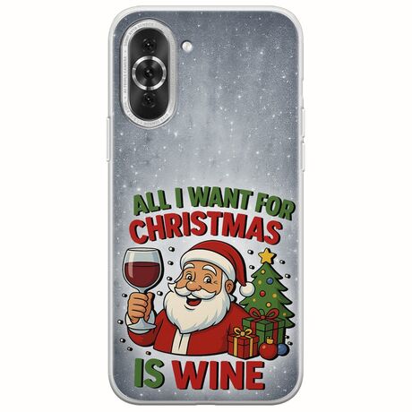 All I Want For Christmas Is - Wine Huawei Nova 10 Pro Flexible TPU (Διάφανη Σιλικόνη)