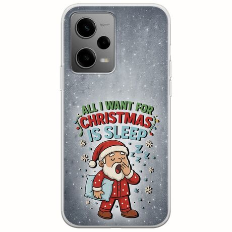 All I Want For Christmas Is - Sleep Xiaomi Poco X5 5G Flexible TPU (Διάφανη Σιλικόνη)