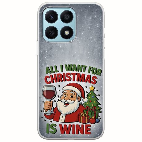All I Want For Christmas Is - Wine Honor X8a Flexible TPU (Διάφανη Σιλικόνη)