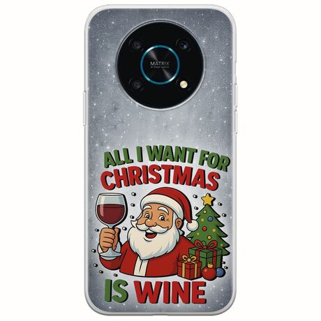 All I Want For Christmas Is - Wine Honor Magic 4 Lite 5G Flexible TPU (Διάφανη Σιλικόνη)