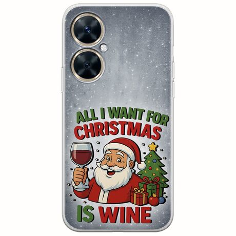 All I Want For Christmas Is - Wine Huawei Nova 11i Flexible TPU (Διάφανη Σιλικόνη)