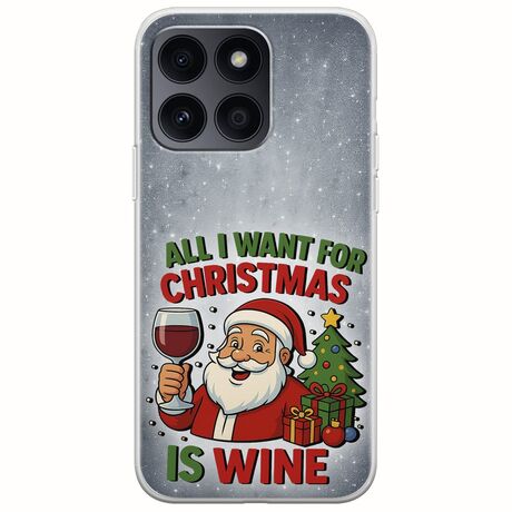 All I Want For Christmas Is - Wine Honor X8b Flexible TPU (Διάφανη Σιλικόνη)