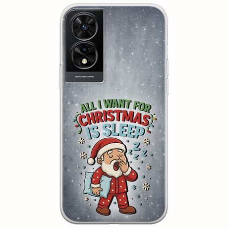 All I Want For Christmas Is - Sleep TCL 505 Flexible TPU (Διάφανη Σιλικόνη)