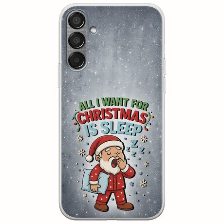 All I Want For Christmas Is - Sleep Samsung Galaxy M55 5G Flexible TPU (Διάφανη Σιλικόνη)