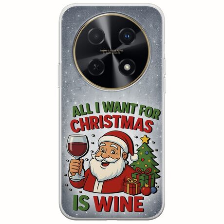 All I Want For Christmas Is - Wine Huawei Nova 12i Flexible TPU (Διάφανη Σιλικόνη)