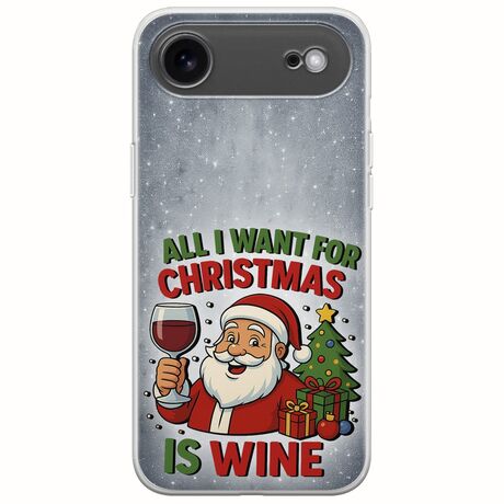 All I Want For Christmas Is - Wine iPhone Air Flexible TPU (Διάφανη Σιλικόνη)