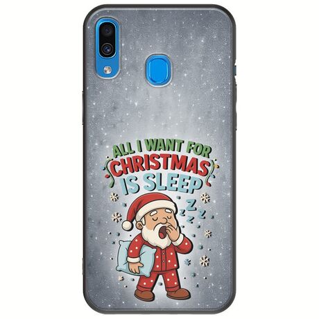 All I Want For Christmas Is - Sleep Samsung Galaxy A20e Black TPU (Μαύρη Σιλικόνη)