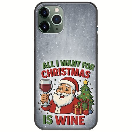 All I Want For Christmas Is - Wine iPhone 11 Pro Black TPU (Μαύρη Σιλικόνη)