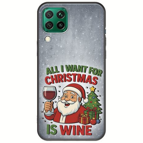 All I Want For Christmas Is - Wine Huawei P40 Lite Black TPU (Μαύρη Σιλικόνη)