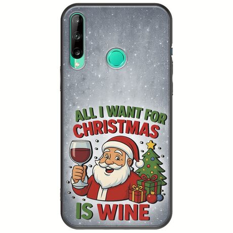 All I Want For Christmas Is - Wine Huawei P40 Lite E Black TPU (Μαύρη Σιλικόνη)