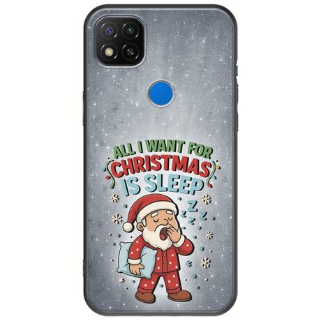 All I Want For Christmas Is - Sleep Xiaomi Redmi 9C Black TPU (Μαύρη Σιλικόνη)
