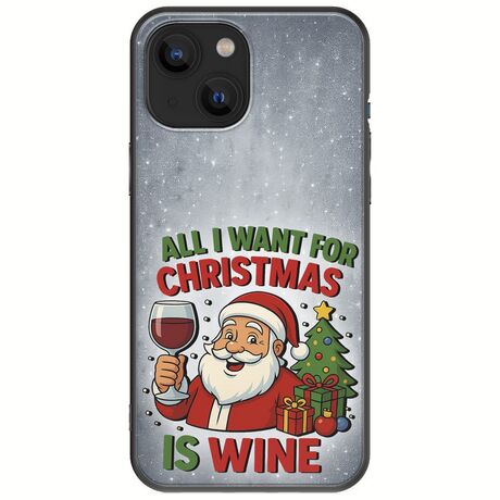 All I Want For Christmas Is - Wine iPhone 13 mini Black TPU (Μαύρη Σιλικόνη)