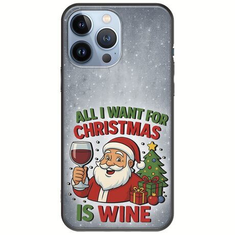All I Want For Christmas Is - Wine iPhone 13 Pro Black TPU (Μαύρη Σιλικόνη)