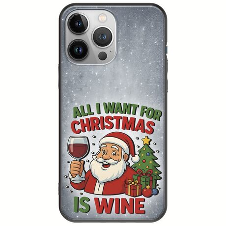 All I Want For Christmas Is - Wine iPhone 13 Pro Max Black TPU (Μαύρη Σιλικόνη)