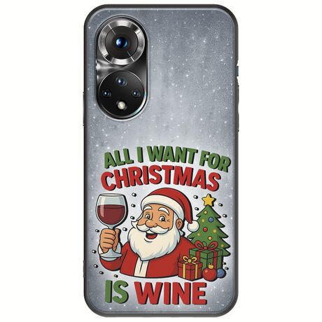 All I Want For Christmas Is - Wine Huawei Honor 50 Black TPU (Μαύρη Σιλικόνη)