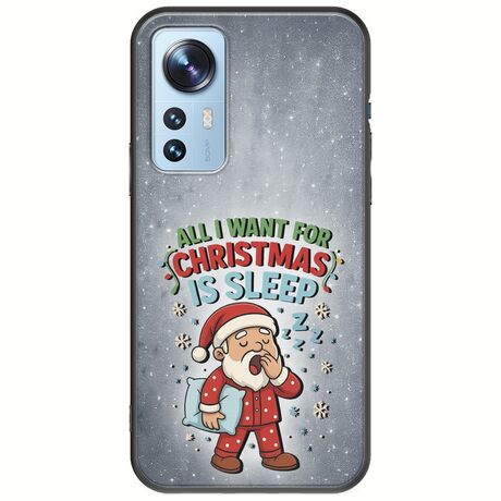 All I Want For Christmas Is - Sleep Xiaomi 12 / 12X Black TPU (Μαύρη Σιλικόνη)