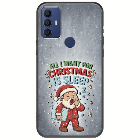All I Want For Christmas Is - Sleep TCL 305 / 306 / 30E / 30SE Black TPU (Μαύρη Σιλικόνη)
