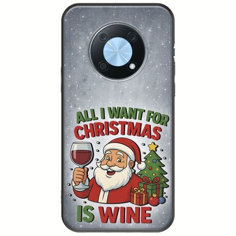 All I Want For Christmas Is - Wine Huawei Nova Y90 Black TPU (Μαύρη Σιλικόνη)