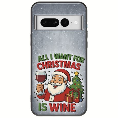 All I Want For Christmas Is - Wine Google Pixel 7 5G Black TPU (Μαύρη Σιλικόνη)