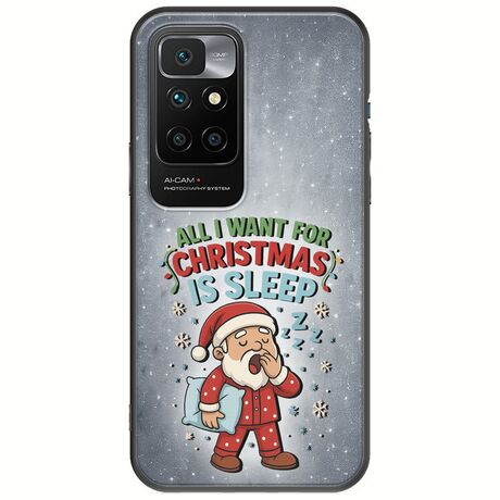All I Want For Christmas Is - Sleep Xiaomi Redmi 10 2022 Black TPU (Μαύρη Σιλικόνη)