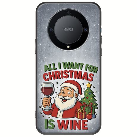 All I Want For Christmas Is - Wine Honor Magic 5 Lite 5G Black TPU (Μαύρη Σιλικόνη)