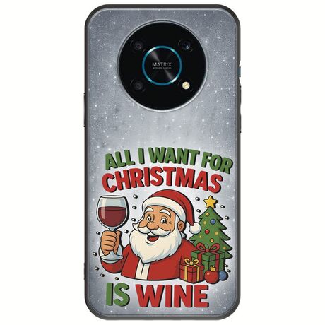 All I Want For Christmas Is - Wine Honor Magic 4 Lite 5G Black TPU (Μαύρη Σιλικόνη)