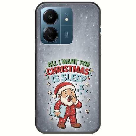 All I Want For Christmas Is - Sleep Xiaomi Redmi 13C Black TPU (Μαύρη Σιλικόνη)