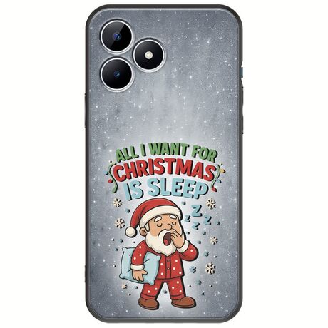 All I Want For Christmas Is - Sleep Realme Note 50 Black TPU (Μαύρη Σιλικόνη)