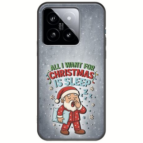 All I Want For Christmas Is - Sleep Xiaomi 14 5G Black TPU (Μαύρη Σιλικόνη)