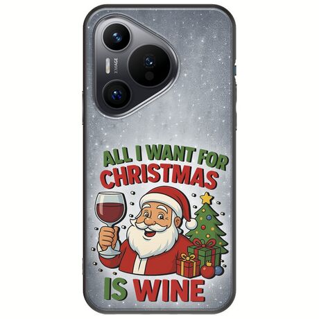 All I Want For Christmas Is - Wine Huawei Pura 70 Black TPU (Μαύρη Σιλικόνη)