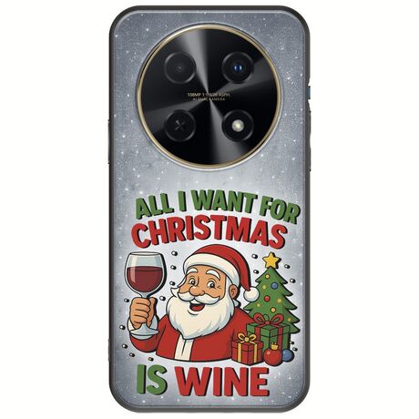 All I Want For Christmas Is - Wine Huawei Nova 12i Black TPU (Μαύρη Σιλικόνη)