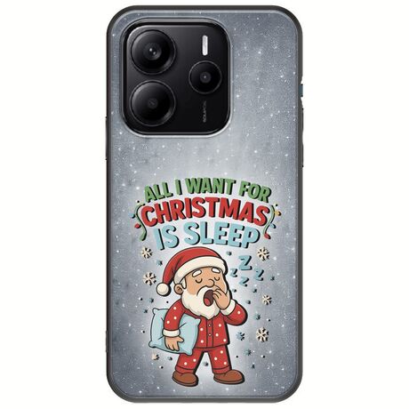 All I Want For Christmas Is - Sleep Xiaomi Redmi Note 14 5G Black TPU (Μαύρη Σιλικόνη)