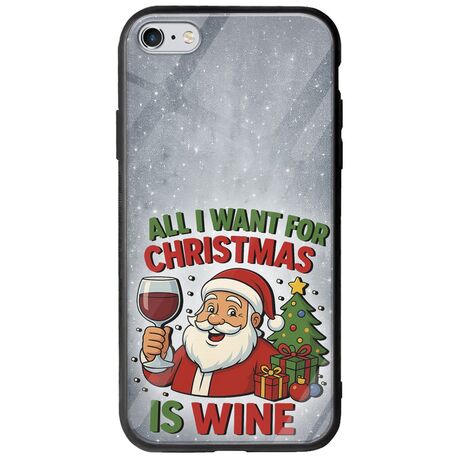 All I Want For Christmas Is - Wine iPhone 6 Plus / iPhone 6s Plus Groove TPU (Tempered Glass και TPU)
