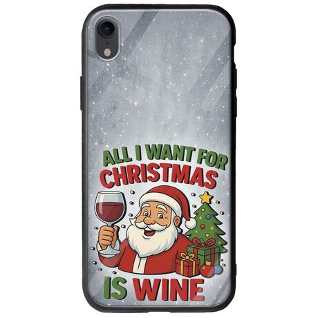 All I Want For Christmas Is - Wine iPhone XR Groove TPU (Tempered Glass και TPU)