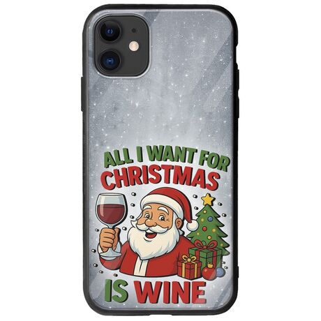 All I Want For Christmas Is - Wine iPhone 11 Groove TPU (Tempered Glass και TPU)