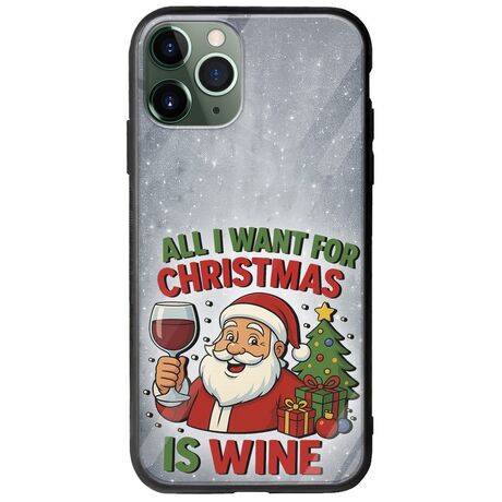 All I Want For Christmas Is - Wine iPhone 11 Pro Groove TPU (Tempered Glass και TPU)