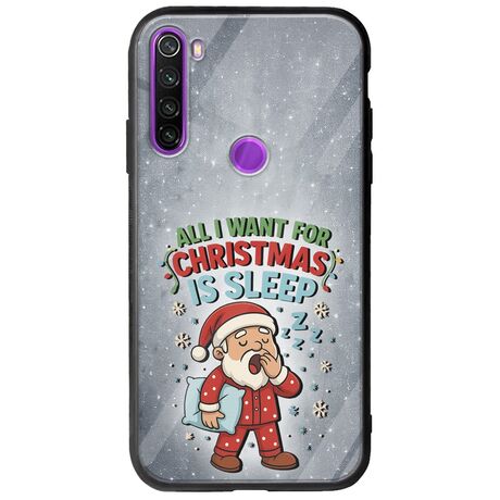 All I Want For Christmas Is - Sleep Xiaomi Redmi Note 8 Groove TPU (Tempered Glass και TPU)