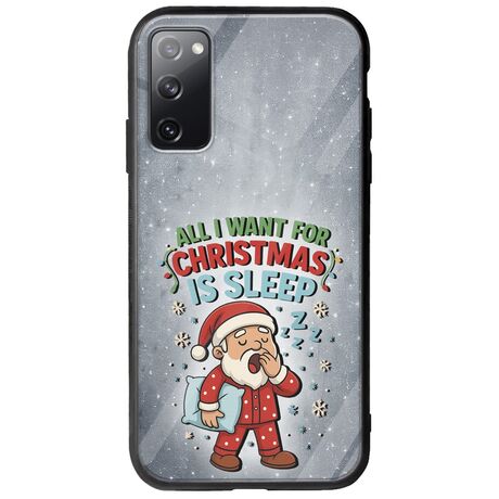 All I Want For Christmas Is - Sleep Samsung Galaxy S20 Groove TPU (Tempered Glass και TPU)