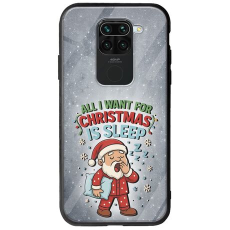 All I Want For Christmas Is - Sleep Xiaomi Redmi Note 9 Groove TPU (Tempered Glass και TPU)