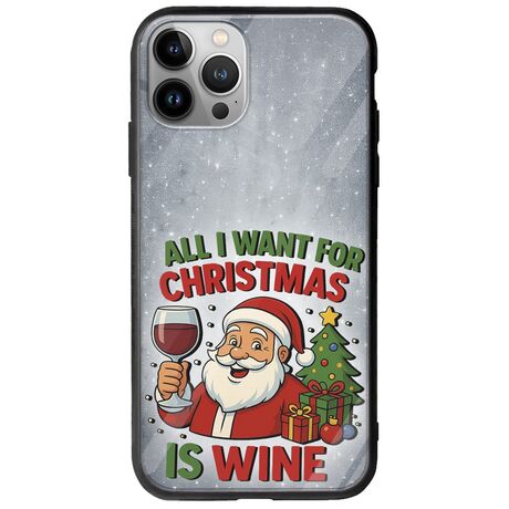 All I Want For Christmas Is - Wine iPhone 12 Pro Max Groove TPU (Tempered Glass και TPU)