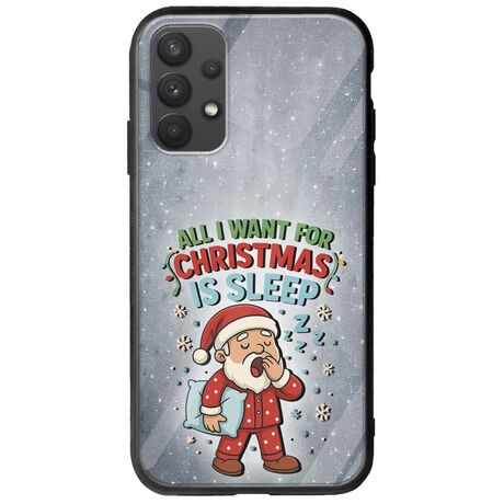 All I Want For Christmas Is - Sleep Samsung Galaxy A32 4G Groove TPU (Tempered Glass και TPU)