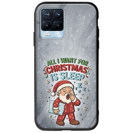 All I Want For Christmas Is - Sleep Realme 8 / 8 Pro Groove TPU (Tempered Glass και TPU)
