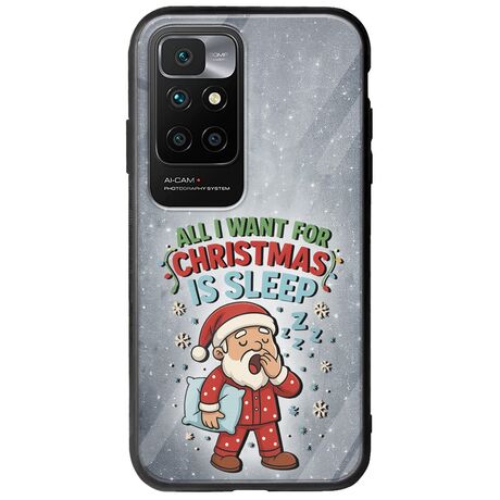 All I Want For Christmas Is - Sleep Xiaomi Redmi 10 Groove TPU (Tempered Glass και TPU)
