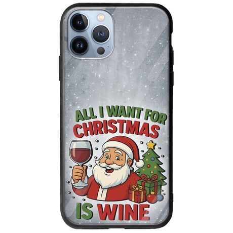 All I Want For Christmas Is - Wine iPhone 12 Pro Groove TPU (Tempered Glass και TPU)